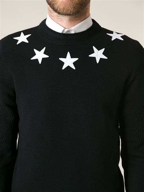 givenchy star sweater black